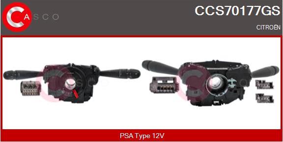 Casco CCS70177GS - Comutator coloana directie aaoparts.ro