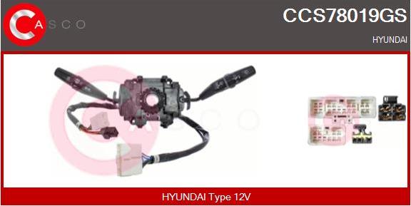 Casco CCS78019GS - Comutator coloana directie aaoparts.ro