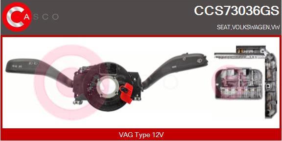 Casco CCS73036GS - Comutator coloana directie aaoparts.ro