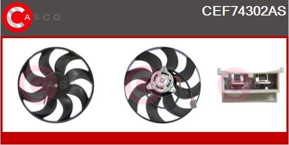 Casco CEF74302AS - Ventilator, radiator aaoparts.ro