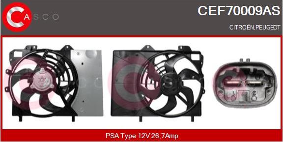 Casco CEF70009AS - Motor electric,ventilator aaoparts.ro