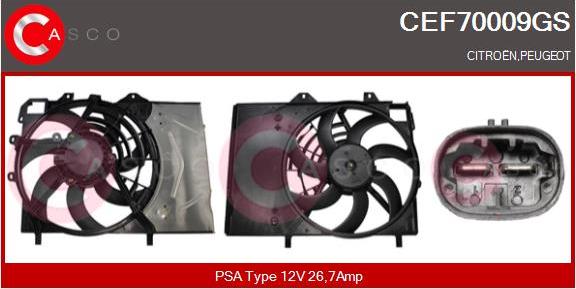 Casco CEF70009GS - Motor electric,ventilator aaoparts.ro