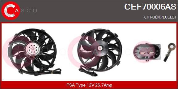 Casco CEF70006AS - Motor electric,ventilator aaoparts.ro