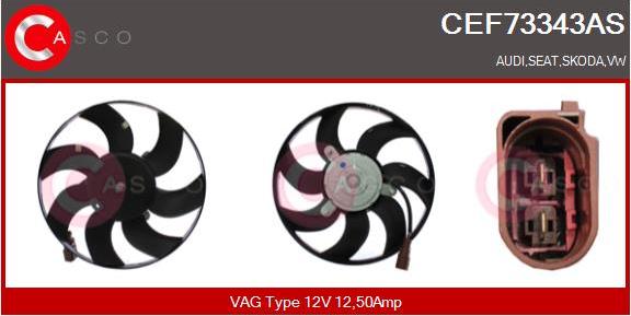 Casco CEF73343AS - Ventilator, radiator aaoparts.ro