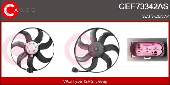 Casco CEF73342AS - Ventilator, radiator aaoparts.ro