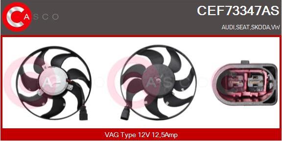 Casco CEF73347AS - Ventilator, radiator aaoparts.ro