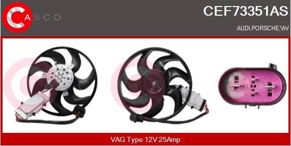 Casco CEF73351AS - Ventilator, radiator aaoparts.ro
