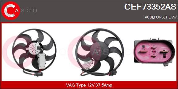 Casco CEF73352AS - Ventilator, radiator aaoparts.ro
