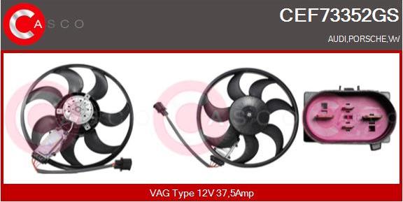 Casco CEF73352GS - Ventilator, radiator aaoparts.ro