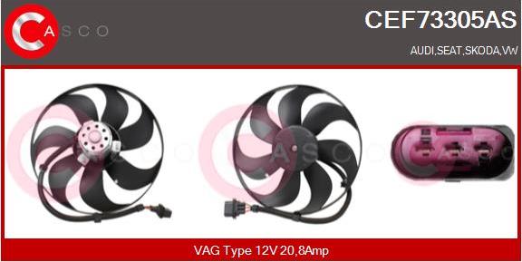 Casco CEF73305AS - Ventilator, radiator aaoparts.ro