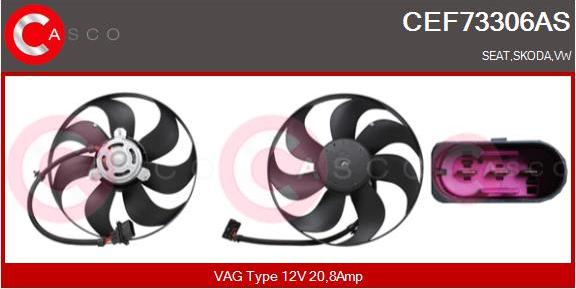 Casco CEF73306AS - Ventilator, radiator aaoparts.ro