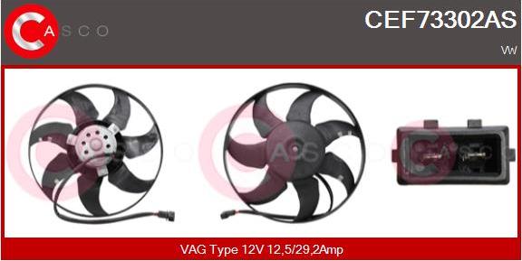 Casco CEF73302AS - Ventilator, radiator aaoparts.ro