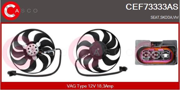 Casco CEF73333AS - Ventilator, radiator aaoparts.ro