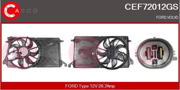 Casco CEF72012GS - Motor electric,ventilator aaoparts.ro