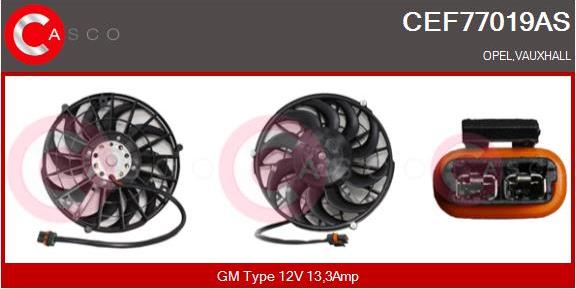 Casco CEF77019AS - Motor electric,ventilator aaoparts.ro
