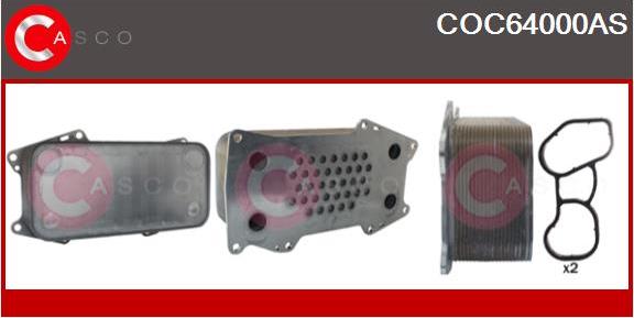 Casco COC64000AS - Radiator ulei, ulei motor aaoparts.ro