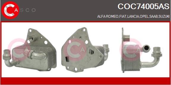 Casco COC74005AS - Radiator ulei, ulei motor aaoparts.ro