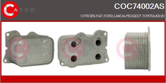Casco COC74002AS - Radiator ulei, ulei motor aaoparts.ro