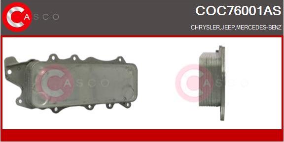 Casco COC76001AS - Radiator ulei, ulei motor aaoparts.ro