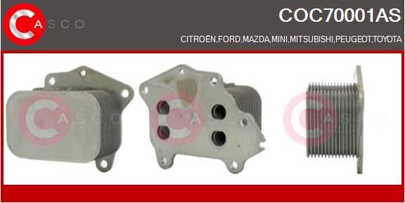 Casco COC70001AS - Radiator ulei, ulei motor aaoparts.ro