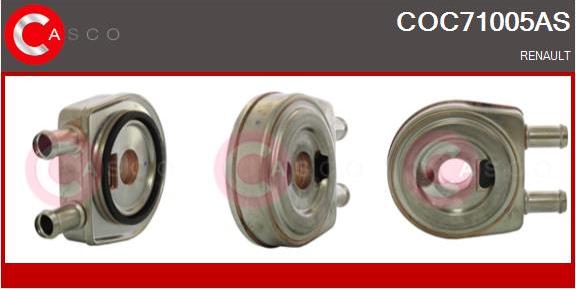 Casco COC71005AS - Radiator ulei, ulei motor aaoparts.ro