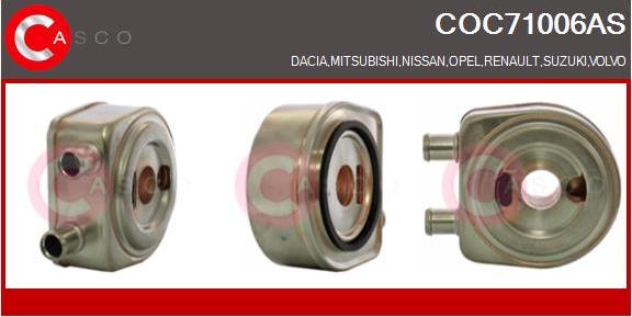 Casco COC71006AS - Radiator ulei, ulei motor aaoparts.ro