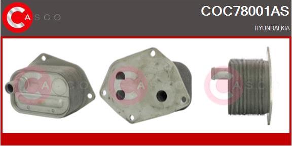 Casco COC78001AS - Radiator ulei, ulei motor aaoparts.ro