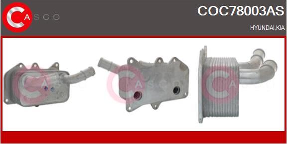 Casco COC78003AS - Radiator ulei, ulei motor aaoparts.ro