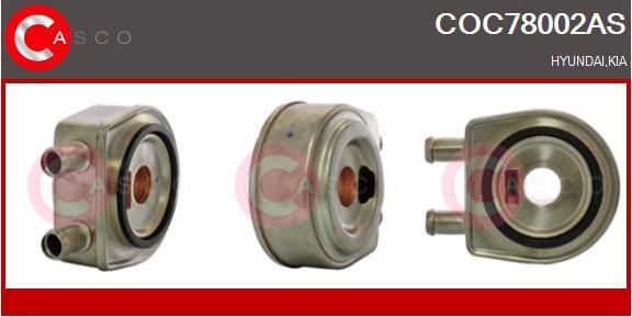 Casco COC78002AS - Radiator ulei, ulei motor aaoparts.ro