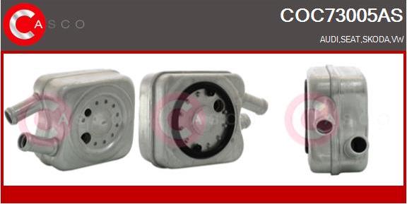 Casco COC73005AS - Radiator ulei, ulei motor aaoparts.ro