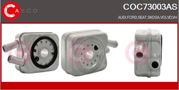 Casco COC73003AS - Radiator ulei, ulei motor aaoparts.ro