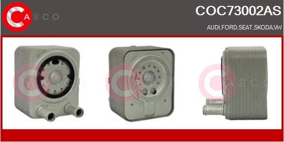 Casco COC73002AS - Radiator ulei, ulei motor aaoparts.ro