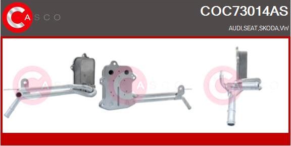 Casco COC73014AS - Radiator ulei, ulei motor aaoparts.ro