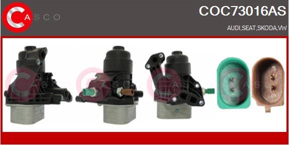 Casco COC73016AS - Radiator ulei, ulei motor aaoparts.ro