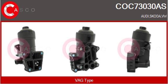 Casco COC73030AS - Radiator ulei, ulei motor aaoparts.ro