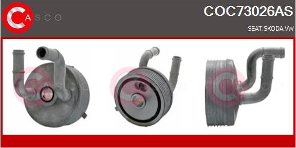 Casco COC73026AS - Radiator ulei, ulei motor aaoparts.ro