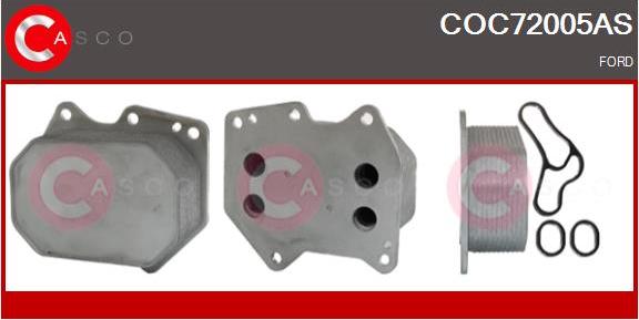 Casco COC72005AS - Radiator ulei, ulei motor aaoparts.ro
