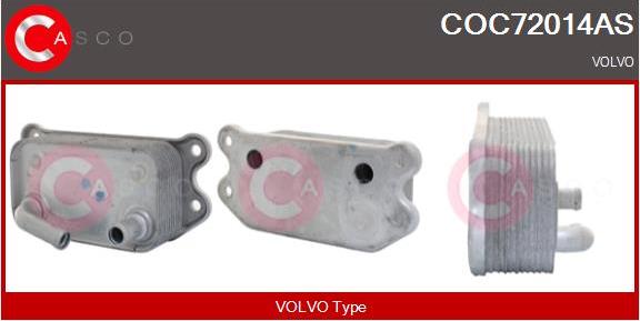 Casco COC72014AS - Radiator ulei, ulei motor aaoparts.ro