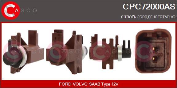 Casco CPC72000AS - Convertor presiune, esapament aaoparts.ro