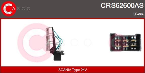 Casco CRS62600AS - Rezistor, ventilator habitaclu aaoparts.ro