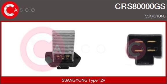 Casco CRS80000GS - Rezistor, ventilator habitaclu aaoparts.ro