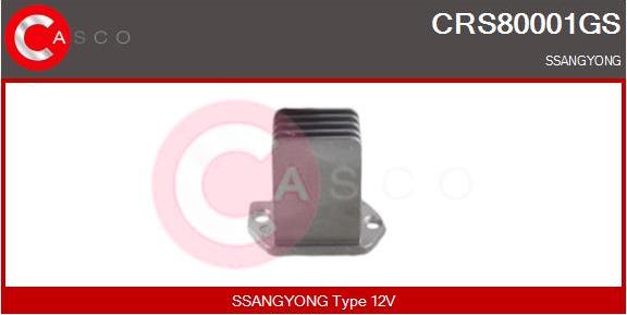 Casco CRS80001GS - Rezistor, ventilator habitaclu aaoparts.ro