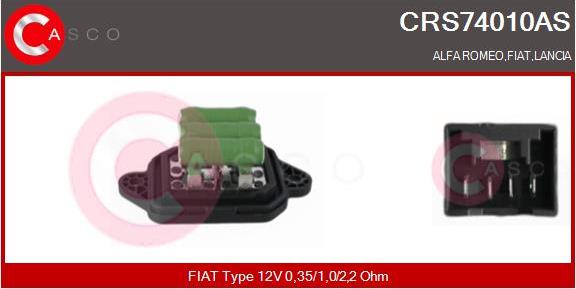 Casco CRS74010AS - Rezistor, ventilator habitaclu aaoparts.ro