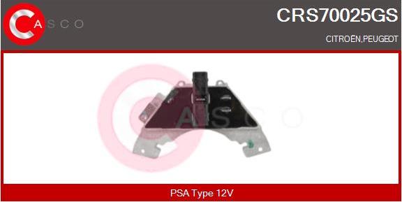 Casco CRS70025GS - Rezistor, ventilator habitaclu aaoparts.ro
