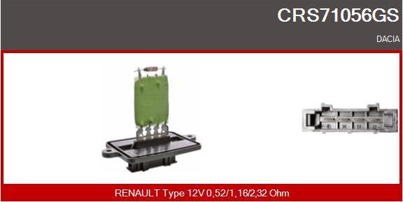 Casco CRS71056GS - Rezistor, ventilator habitaclu aaoparts.ro