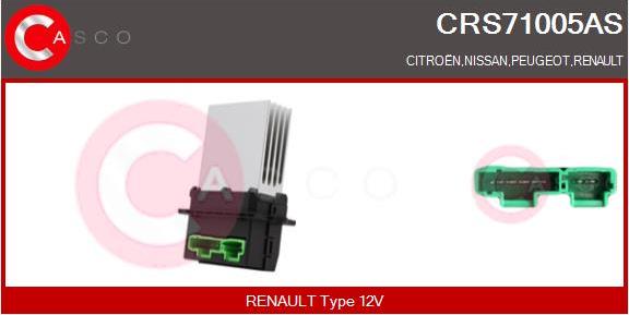Casco CRS71005AS - Rezistor, ventilator habitaclu aaoparts.ro