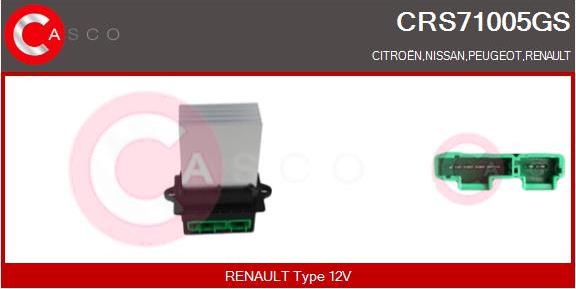 Casco CRS71005GS - Rezistor, ventilator habitaclu aaoparts.ro