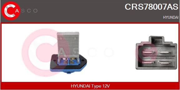 Casco CRS78007AS - Rezistor, ventilator habitaclu aaoparts.ro