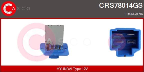 Casco CRS78014GS - Rezistor, ventilator habitaclu aaoparts.ro