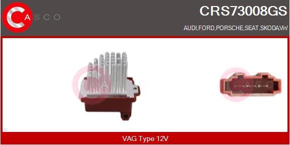 Casco CRS73008GS - Rezistor, ventilator habitaclu aaoparts.ro